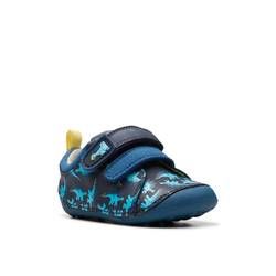 Clarks Boys First and Toddler Shoes - Navy Leather - 759866F TINY STOMP T